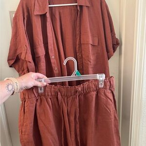 Ava & Viv Terracotta Shirt